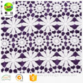 organic 100 cotton lace embroidered fabric for clothing